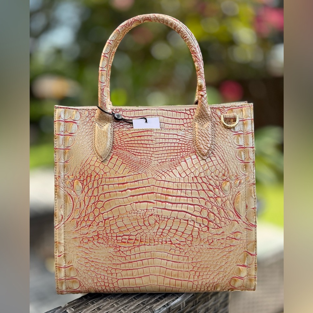 NWT BRAHMIN Large Caroline Tote Bag Leather Purse - Picture 3 of 6